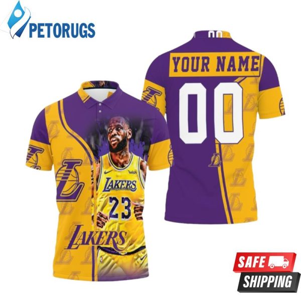 23 King James Los Angeles Lakers Nba Western Coference Personalized Polo Shirt