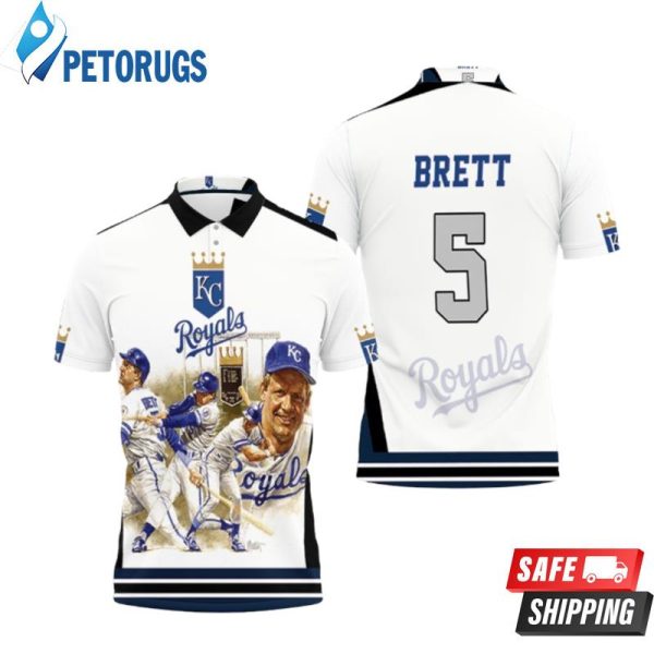 5 George Brett Kansas City Royals City Polo Shirt