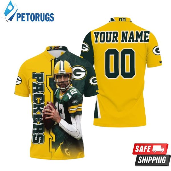 Aaron Rodgers 12 Green Bay Packers Nfl Season Champion Thanks Super Bowl Personalized Polo Shirt