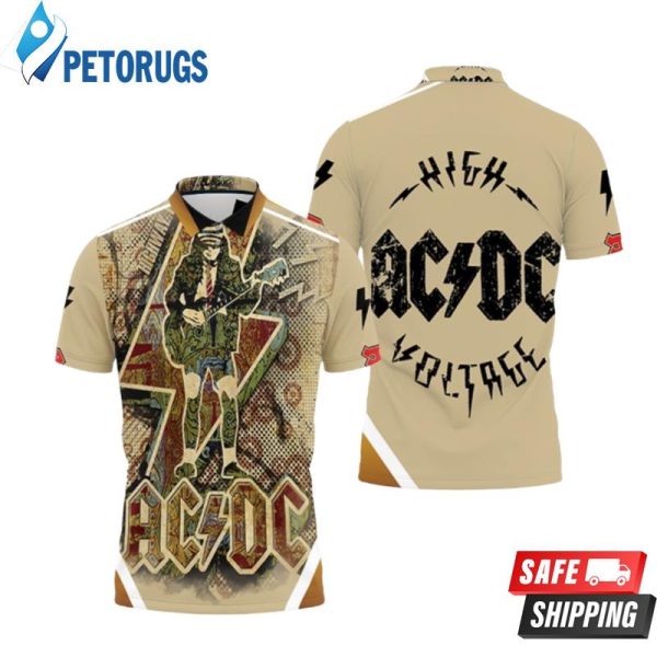 Acdc Angus Young Highway To Hell Polo Shirt