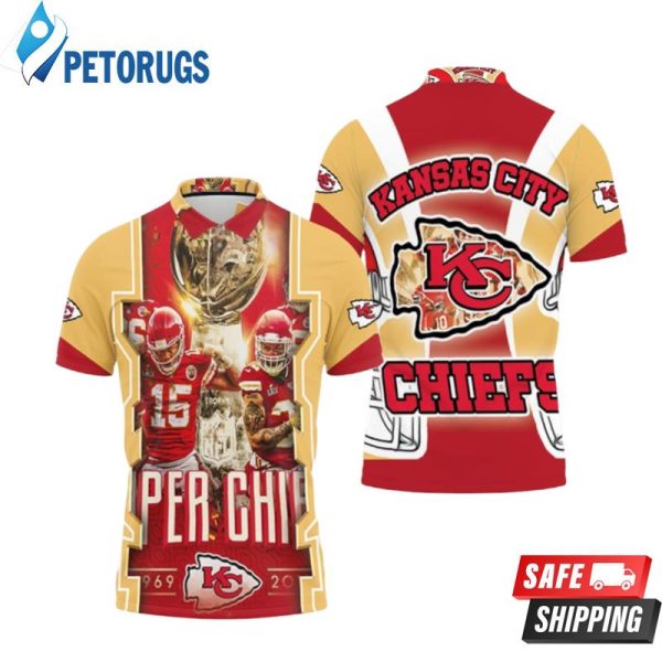 Afc West Division Kansas City Chiefs Champions Super Bowl Polo Shirt