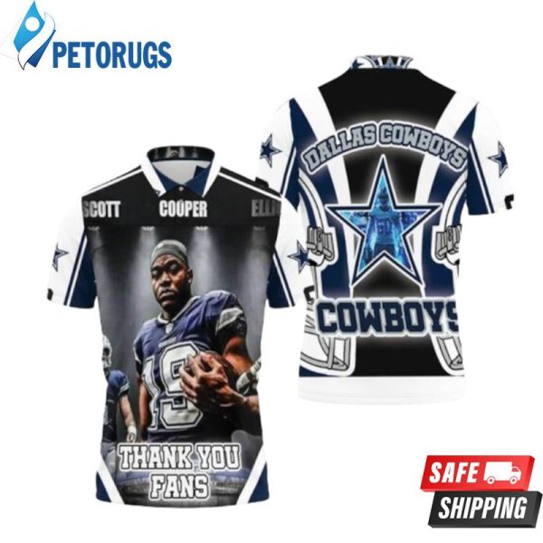 Amari Cooper #19 Dallas Cowboys Nfc East Division Champions Super Bowl Polo Shirt