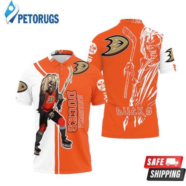 Anaheim Ducks And Zombie For Fans Polo Shirt