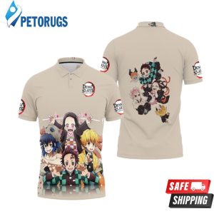 Anime Kimetsu No Yaiba Tanjiro And Nezuko And Inosuke Polo Shirt