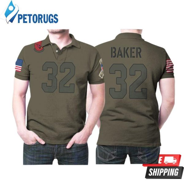 Arizona Cardinals Budda Baker #32 Nfl Great Player Camo 2019 Salute To Service For Arizona Fans Polo Shirt