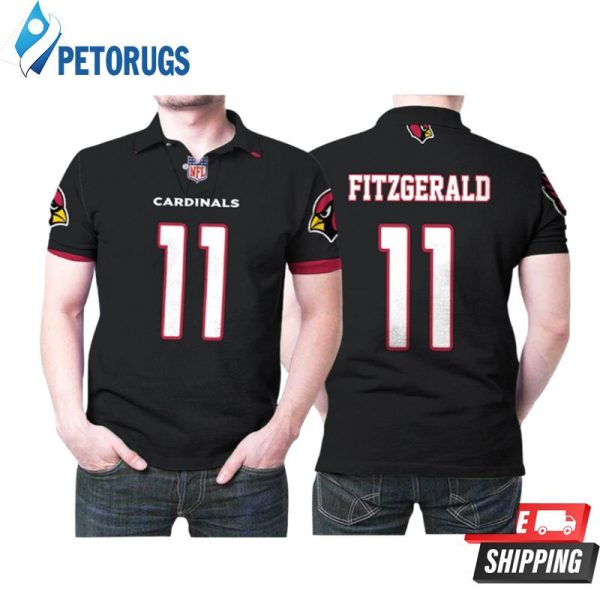 Arizona Cardinals Larry Fitzgerald 11 Great Player Youth Alternate Game Black 2019 Style Gift For Cardinals Fans Polo Shirt