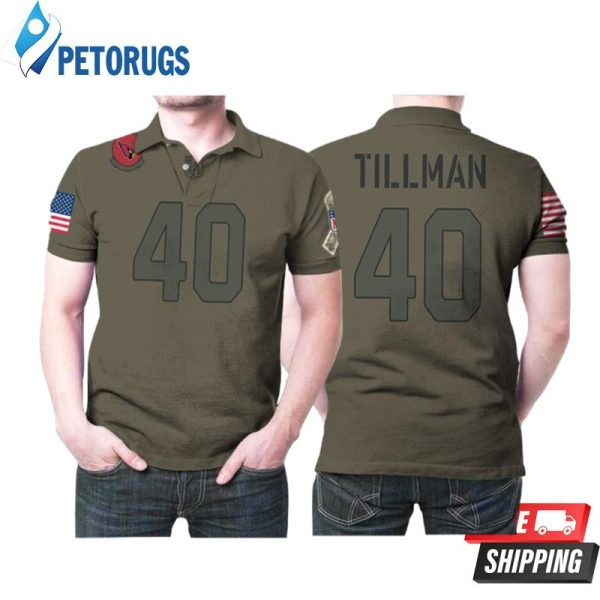 Arizona Cardinals Pat Tillman #40 Great Player Nfl Camo 2019 Salute To Service For Arizona Fans Polo Shirt