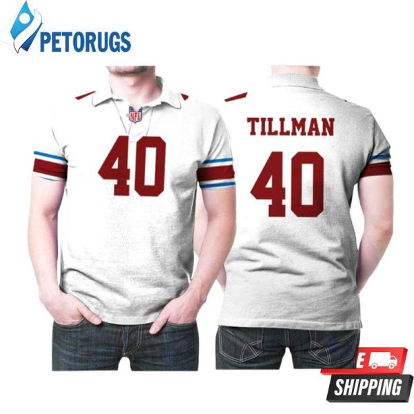 Arizona Cardinals Pat Tillman #40 Great Player Nfl Legacy Vintage White For Arizona Fans Polo Shirt