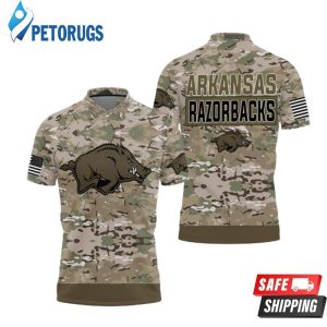 Arkansas Razorbacks Camo Pattern 2 Polo Shirt