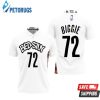 Art Brooklyn Nets Bed-study Biggie #72 Nba Basketball City Edition New Arrival White Polo Shirt