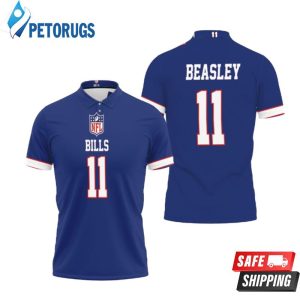 Art Buffalo Bill Cole Beasley 11 Nfl Blue Inspired Style Polo Shirt