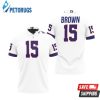 Art Buffalo Bills John Brown #15 Great Player Nfl American Football Team White Vintage Bills Fans Polo Shirt