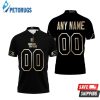 Art Carolina Panthers Nfl American Football Black Golden Edition Vapor Limited Style Polo Shirt