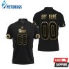 Art Los Angeles Rams Nfl American Football Black Golden Edition Vapor Limited Style Polo Shirt