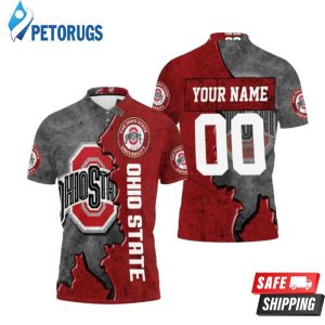 Art Ohio State Buckeyes Football Personalized Polo Shirt