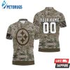 Art Pittsburgh Steelers Camouflage Pattern For Fans Personalized Polo Shirt