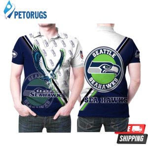 Art Seattle Seahawks Fly Seahawks Fly Polo Shirt