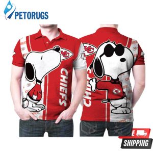 Art Snoopy Kiss Kansas City Chiefs Logo Polo Shirt