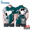 Art Snoopy Kiss Philadelphia Eagles Logo Polo Shirt