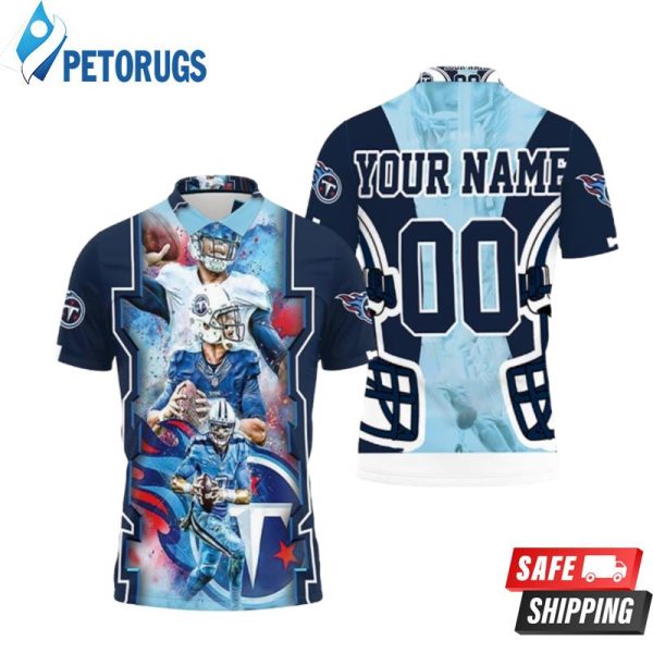 Art Tennessee Titans Super Bowl Afc South Champions Personalized Polo Shirt