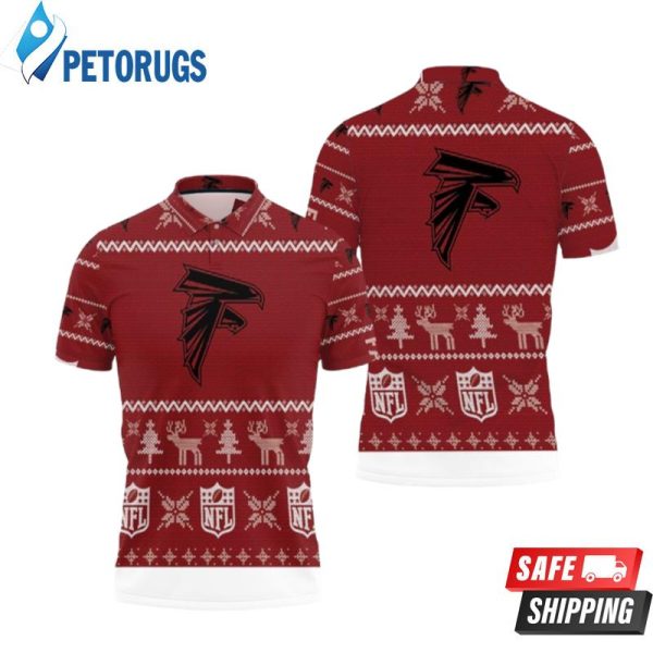 Atlanta Falcons Ugly Sweat Christmas Polo Shirt