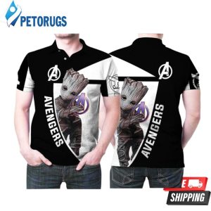 Avengers Groot Logo Team Gift For Avengers Film Series Fans Groot Lovers 2 Polo Shirt