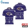 Baltimore Ravens Ugly Sweat Christmas Polo Shirt