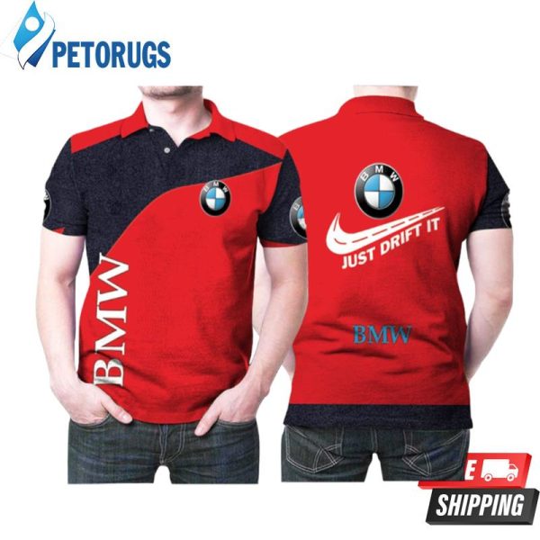 Bmw Just Drift It Luxury Vehicles Company Logo Brand Gift For Bmw Fans Luxury Vehicles Lovers Polo Shirt