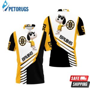 Boston Bruins Snoopy For Fans Polo Shirt