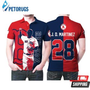 Boston Red Sox J D Martinez 28 Great Player Mlb Baseball Team For Red Sox Fans Martinez Lovers Polo Shirt