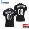 Brooklyn Nets Swingman Personalized Black Icon Edition 2019 Inspired Style Polo Shirt