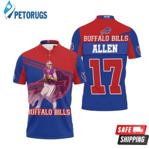 Buffalo Bills Afc East Division Champions Josh Allen 17 Art Polo Shirt