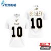 Buffalo Bills Cole Beasley #10 Nfl White 100th Season Golden Edition Style Polo Shirt