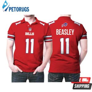 Buffalo Bills Cole Beasley #11 Great Player Nfl American Football Red Color Rush Style Gift For Bills Fans Polo Shirt