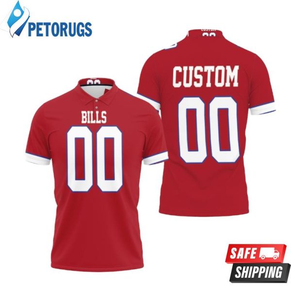 Buffalo Bills Color Rush Limited Personalized Inspired Style Polo Shirt