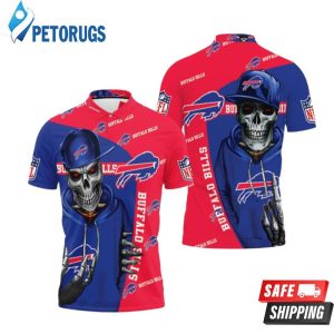 Buffalo Bills Hip Hop Skull 95416 Polo Shirt