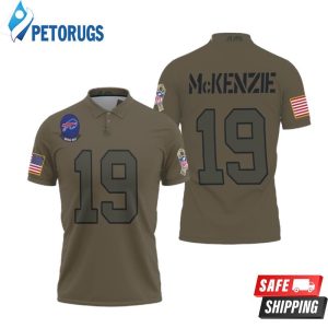 Buffalo Bills Isaiah Mckenzie #19 Nfl Great Player Camo 2019 Salute To Service Custom Bills Fans Polo Shirt