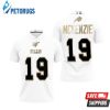 Buffalo Bills Isaiah Mckenzie #19 Nfl White 100th Season Golden Edition Style Polo Shirt