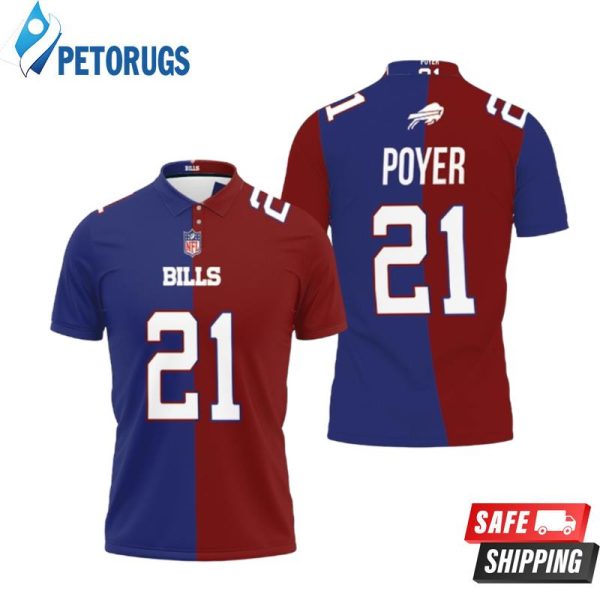 Buffalo Bills Jordan Poyer #21 Great Player Nfl Vapor Limited Royal Red Two Tone Style Polo Shirt