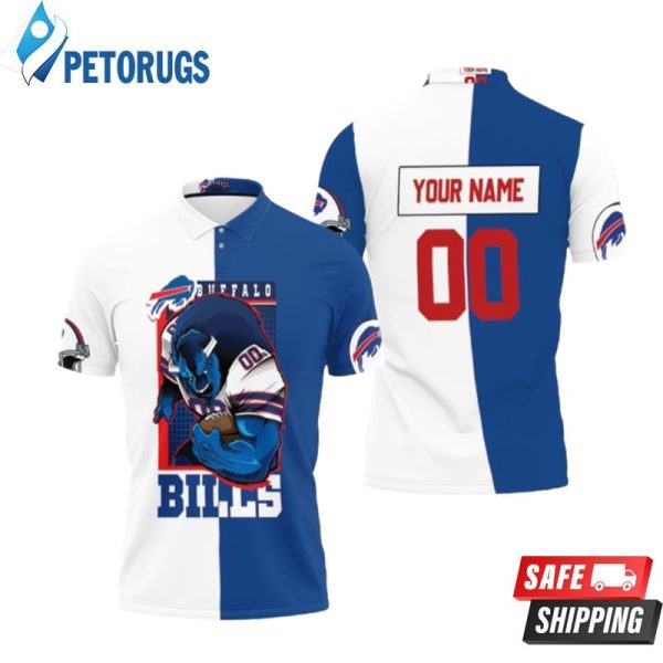 Buffalo Bills Mascot Afc East Champions Personalized Polo Shirt