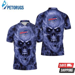 Buffalo Bills Nfl Fans Skull Polo Shirt