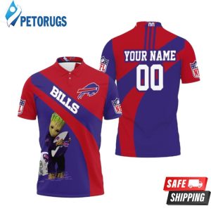 Buffalo Bills Nfl Groot Hugs Buffalo Bills Ball Nfl Season Personalized Polo Shirt