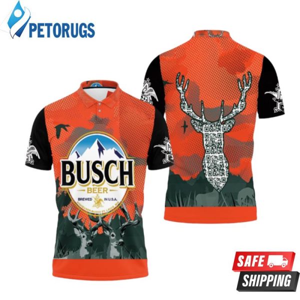 Busch Beer Logo And Deer Head For Fans 2 Polo Shirt