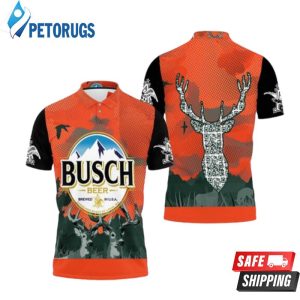 Busch Beer Logo And Deer Head For Fans Polo Shirt