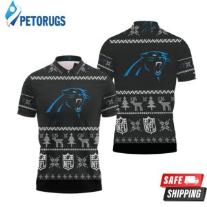 Carolina Panthers Nfl Ugly Sweat Christmas Polo Shirt