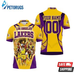 Champions Los Angeles Lakers Western Conference Personalized Polo Shirt