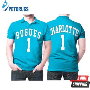 Charlotte Hornets Muggsy Bogues 1 Nba Great Player Nba Basketball Hardwood Classics Teal 2019 Style Gift For Hornets Fans Polo Shirt