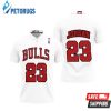 Chicago Bulls Michael Jordan #23 Nba Great Player Throwback White Style Polo Shirt