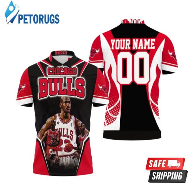 Chicago Bulls Michael Jordan Legendary Personalized Polo Shirt