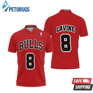 Chicago Bulls Zach Lavine #8 Nba Great Player Throwback Red Style Polo Shirt